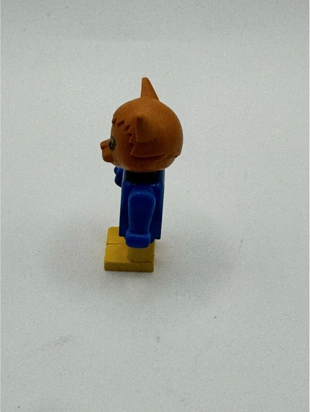 LEGO Fabuland Cat Figure 3637 Orange Head Blue Torso Yellow Legs Vintage 1980s